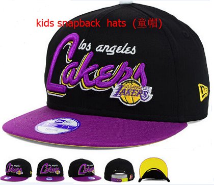 Kids Los Angeles Lakers Snapback Hat 60D 140802 4